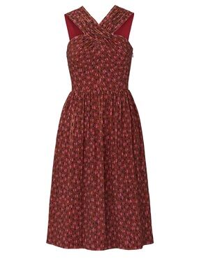 kate spade red gingham dress Kate Spade Red Gingham Smocked Maxi Dress Spaghetti Straps Ruffle Hem Sz Large